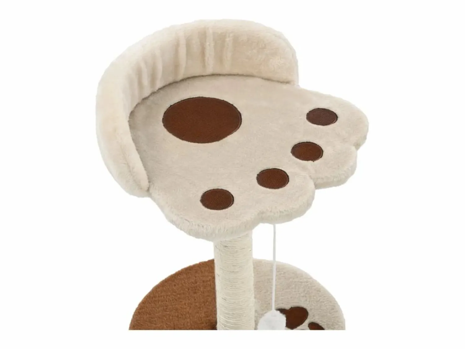 Best Clicnbuy Rascador para gatos con poste de sisal 40 cm y marrón Beige