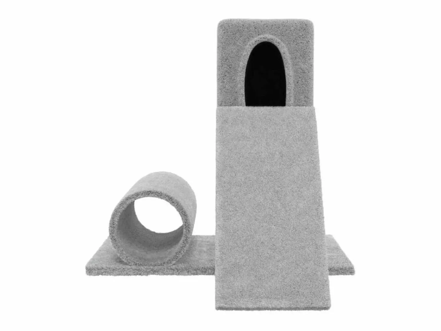 New Clicnbuy Rascador para gatos con postes de sisal claro 59 cm Gris