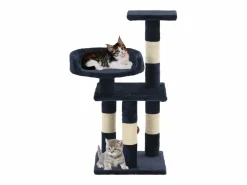 Clicnbuy Rascador para gatos con poste de sisal 65 cm Azul