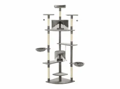 Outlet Rascador para gatos con poste de sisal 203 cm y blanco Juego De Animales