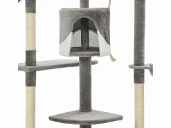 Outlet Rascador para gatos con poste de sisal 203 cm y blanco Juego De Animales