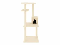 Clicnbuy Rascador para gatos con postes de sisal color 123 cm
