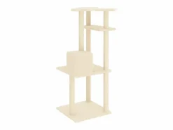 Clicnbuy Rascador para gatos con postes de sisal color 123 cm