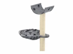 Discount Clicnbuy Rascador para gatos con poste de sisal 105 cm huellas Gris
