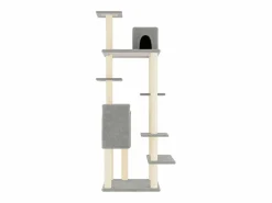 Online Rascador para gatos con postes de sisal claro 154 cm Juego De Animales