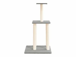 Clicnbuy Rascador para gatos con postes de sisal claro 85,5 cm