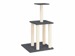 Hot Rascador para gatos con postes de sisal oscuro 85,5 cm Juego De Animales
