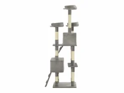 New Clicnbuy Rascador para gatos con poste rascador de sisal 170 cm Gris