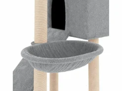 Best Rascador para gatos con postes de sisal claro 153 cm Juego De Animales