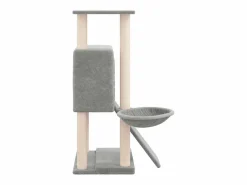 Clicnbuy Rascador para gatos con postes de sisal claro 96 cm