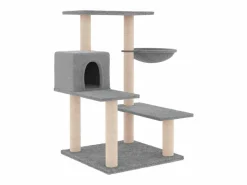 Hot Clicnbuy Rascador para gatos con postes de sisal claro 82,5 cm Gris