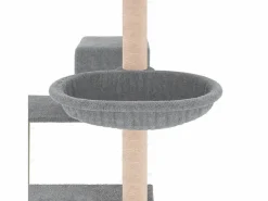 Hot Clicnbuy Rascador para gatos con postes de sisal claro 82,5 cm Gris