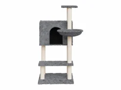 Rascador para gatos con postes de sisal oscuro 108,5 cm ES826678