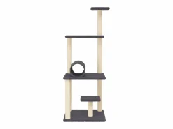Hot Clicnbuy Rascador para gatos con postes de sisal oscuro 136 cm Gris