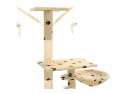Outlet Rascador para gatos con poste de sisal 230-250 cm huellas ES769338 Juego De Animales