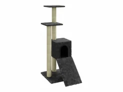 Sale Clicnbuy Rascador para gatos con postes de sisal oscuro 92 cm Gris