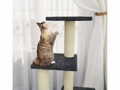 Sale Clicnbuy Rascador para gatos con postes de sisal oscuro 92 cm Gris