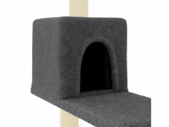 Hot Clicnbuy Rascador para gatos con postes de sisal oscuro 95 cm Gris