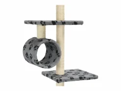 Clicnbuy Rascador para gatos con poste de sisal huellas 260 cm