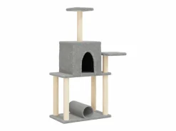 Clearance Rascador para gatos con postes de sisal claro 122 cm Juego De Animales