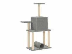 Clearance Rascador para gatos con postes de sisal claro 122 cm Juego De Animales