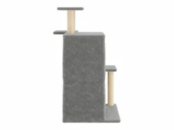 Best Rascador para gatos con postes de sisal claro 97 cm Juego De Animales