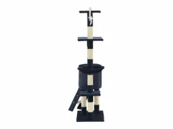 Best Clicnbuy Rascador para gatos con poste de sisal 138 cm oscuro Azul