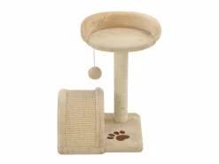 Rascador para gatos con poste de sisal 40 cm y marrón ES823293