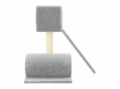 Discount Rascador para gatos con postes de sisal claro 59 cm ES688476 Gris