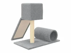 Discount Rascador para gatos con postes de sisal claro 59 cm ES688476 Gris