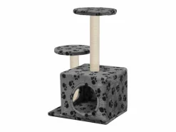 New Rascador para gatos con poste de sisal 60 cm huellas Juego De Animales