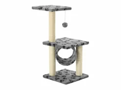 Rascador para gatos con poste de sisal 65 cm huellas ES702837