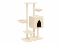 Clicnbuy Rascador para gatos con postes de sisal color 117 cm