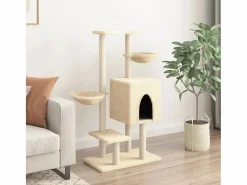 Clicnbuy Rascador para gatos con postes de sisal color 117 cm