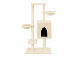 Clicnbuy Rascador para gatos con postes de sisal color 117 cm