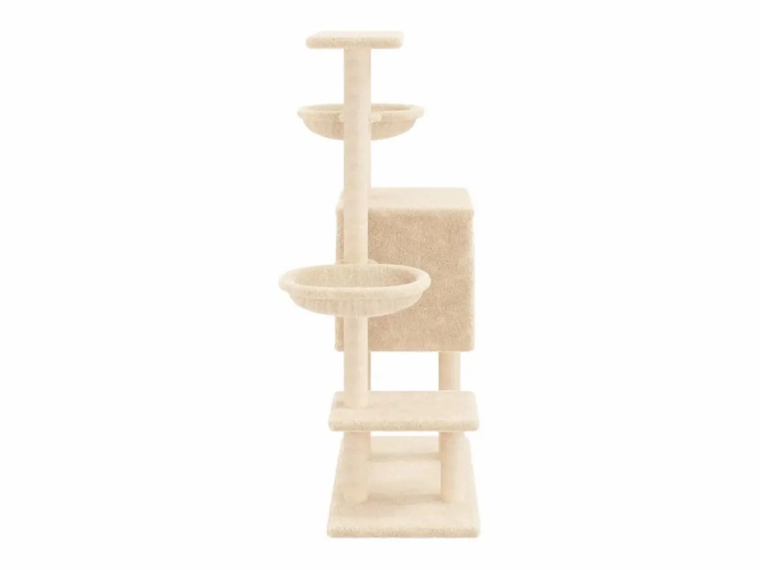 Clicnbuy Rascador para gatos con postes de sisal color 117 cm