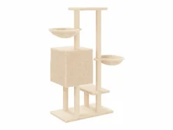 Clicnbuy Rascador para gatos con postes de sisal color 117 cm