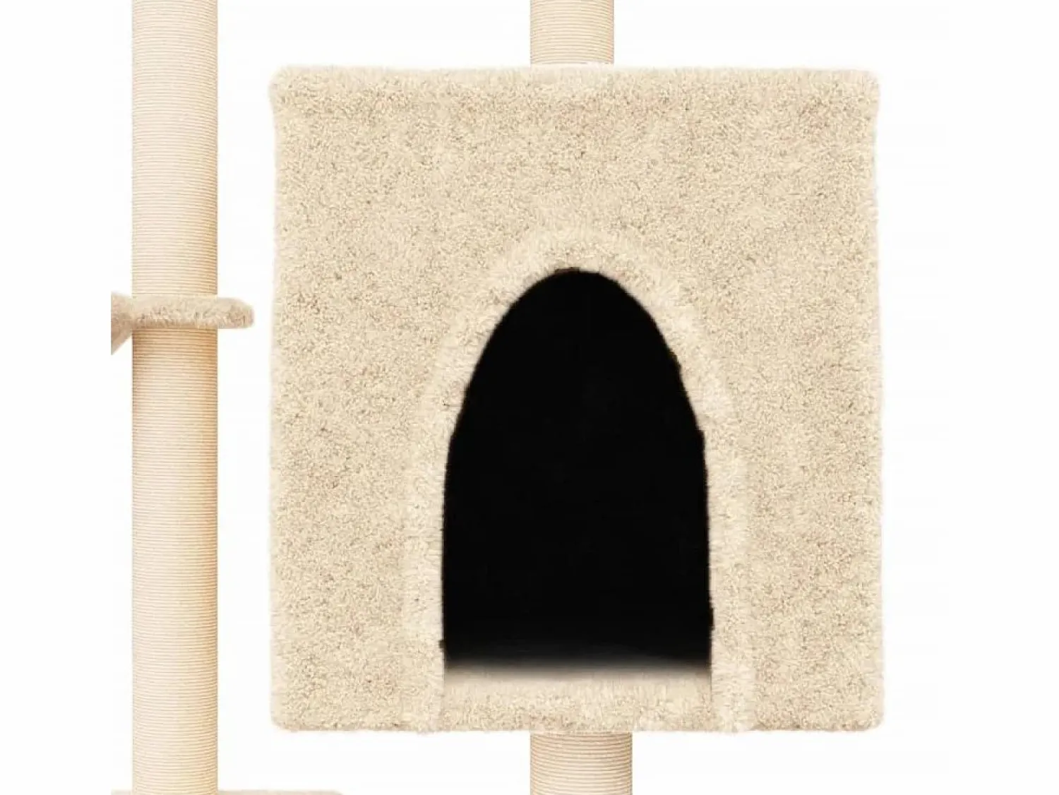 Clicnbuy Rascador para gatos con postes de sisal color 117 cm
