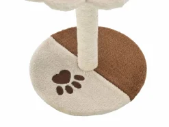 Rascador para gatos con poste de sisal 40 cm y marrón ES406975