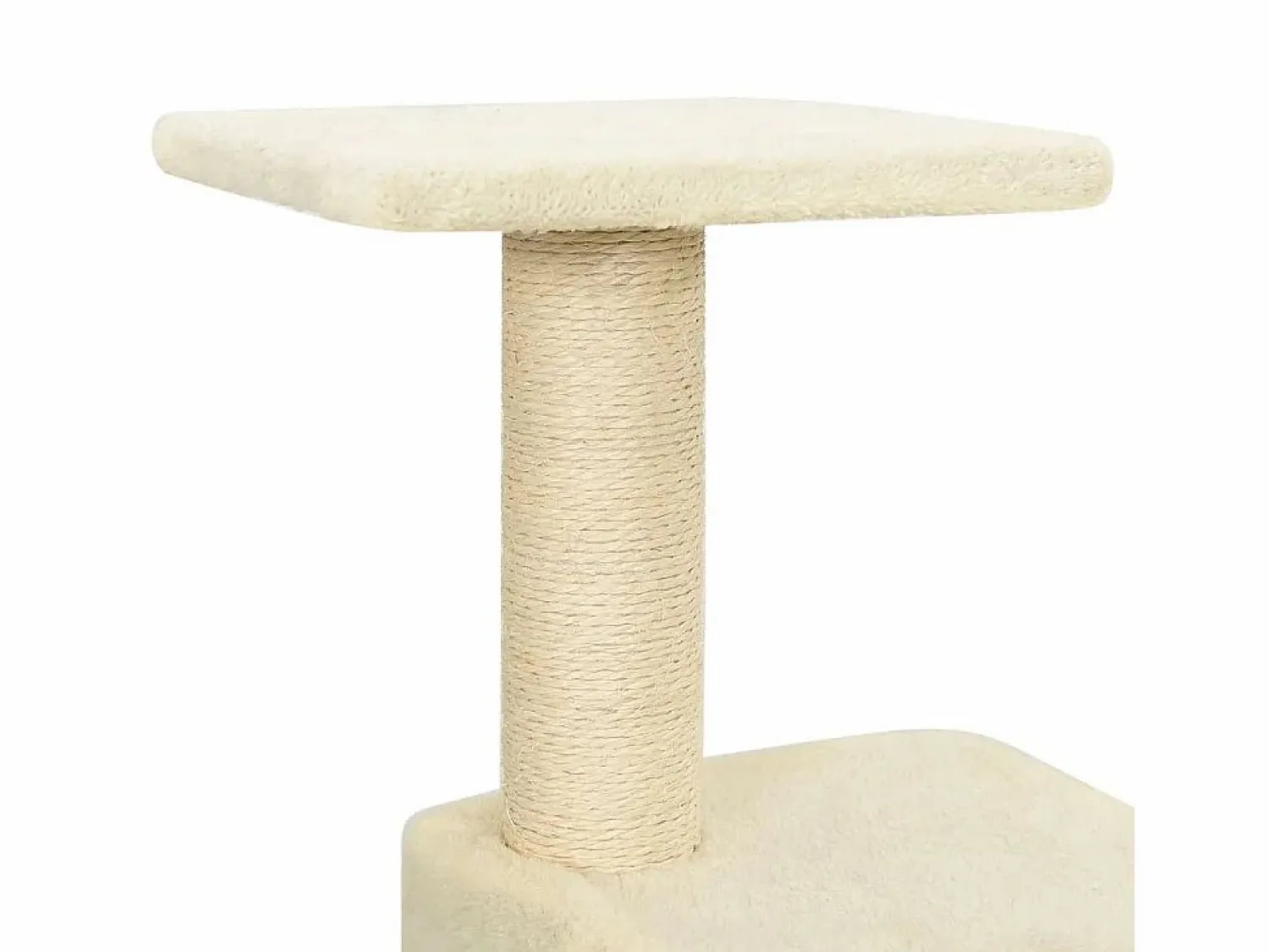 vidaxl Rascador para gatos con postes de sisal color 118,5 cm