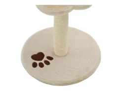 Rascador para gatos con poste de sisal 40 cm y marrón ES425747