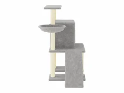 Hot Rascador para gatos con postes de sisal claro 96,5 cm Juego De Animales