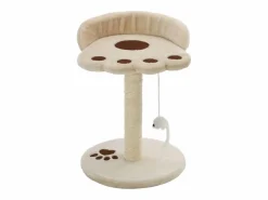 Outlet Clicnbuy Rascador para gatos con poste de sisal 40 cm y marrón Beige