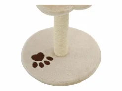 Outlet Clicnbuy Rascador para gatos con poste de sisal 40 cm y marrón Beige