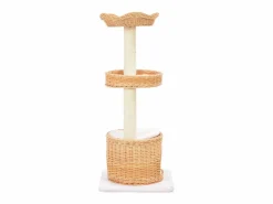 Hot Rascador para gatos con poste de sisal madera natural de sauce ES451498 Juego De Animales