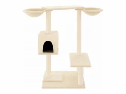 Online Clicnbuy Rascador para gatos con postes para rascar color 82 cm Crema