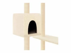 Online Clicnbuy Rascador para gatos con postes para rascar color 82 cm Crema