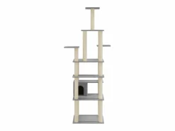 Clicnbuy Rascador para gatos con postes de sisal claro 183 cm