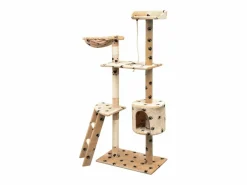Discount Rascador para gatos poste rascador de sisal 150cm huellas Juego De Animales