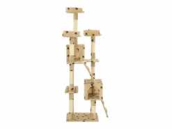 Discount Rascador para gatos poste de sisal 170 cm huellas ES921055 Beige